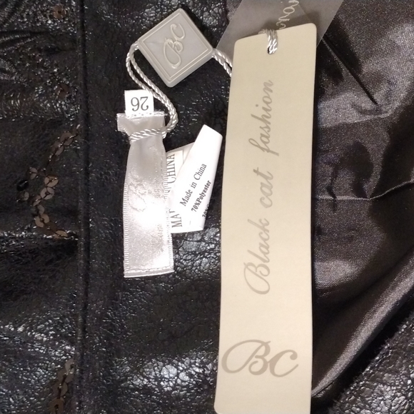 Black BC Black Cat Fashion Skirt Gypsy Mori Country Western NWT 28' Naturecore - Picture 12 of 12